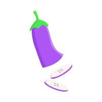 aubergine plak illustratie vector