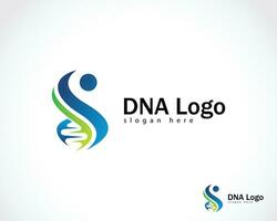 dna logo creatief mensen abstract Gezondheid zorg genetisch ontwerp concept vector