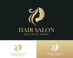 haar- salon logo creatief schoonheid ontwerp concept massage Dames embleem bedrijf vector