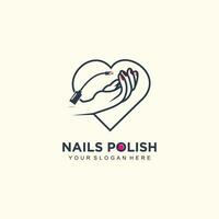 nagels kunst studio logo pak vector