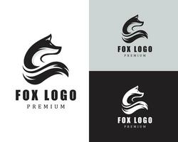 vos logo creatief hoofd zwart vector logo ontwerp