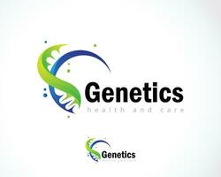 genetica logo creatief technologie wetenschap bio tech medisch ontwerp web dna logo vector