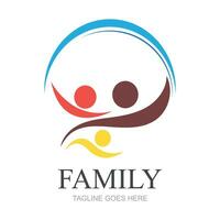 familie logo ontwerp sjabloon - vector