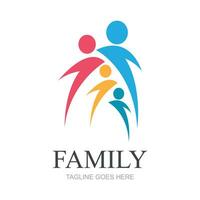 familie logo ontwerp sjabloon - vector