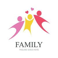 familie logo ontwerp sjabloon - vector