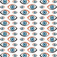 gezond oog vector naadloos herhalen patroon illustratie achtergrond