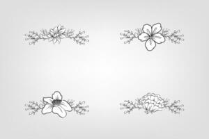 bloemen bloem gebladerte arrangement krans vector