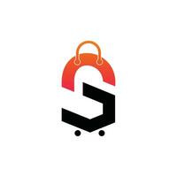 s brief boodschappen doen enkar logo ontwerp. vector