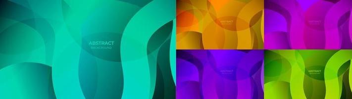 achtergrond abstracte kleurrijke gradiënt blauwe, oranje, roze, paarse en groene kleur. vector illustratie