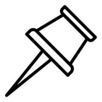 punaise icoon of logo illustratie schets zwart stijl vector