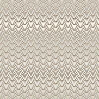 bruin en wit naadloos meetkundig Japans golven patroon seigaiha-mon vector