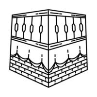 kabah icoon. doodle hand getrokken of schets pictogramstijl vector