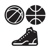 basketbal icoon perfect voor logo's, statistieken en infographics. vector