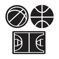 basketbal icoon perfect voor logo's, statistieken en infographics. vector