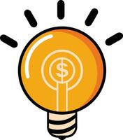 lamp idee dollar vector