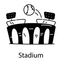 modieus stadion concepten vector