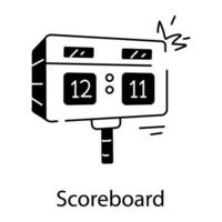 trendy scorebordconcepten vector