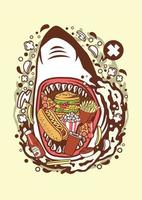 haai junk food.eps vector