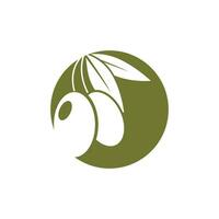 olijf- logo vector sjabloon symbool element natuur