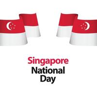 happy singapore nationale feestdag viering vector sjabloon ontwerp illustratie