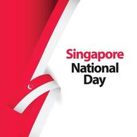 happy singapore nationale feestdag viering vector sjabloon ontwerp illustratie