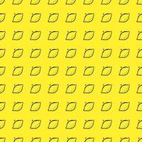 naadloze citroen vector patroon. doodle vector met citroen pictogrammen op gele achtergrond. vintage citroenpatroon, zoete elementenachtergrond voor uw project, menu, caféwinkel.