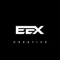 eex brief eerste logo ontwerp sjabloon vector illustratie