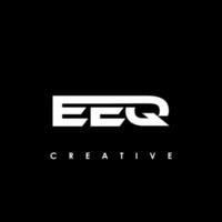 eeq brief eerste logo ontwerp sjabloon vector illustratie