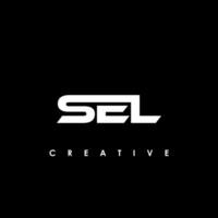 sel brief eerste logo ontwerp sjabloon vector illustratie