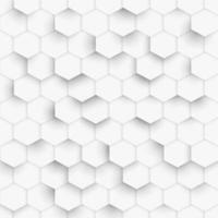 zeshoek geometrische witte textuur, 3D-papier achtergrond, honingraat witte achtergrond met schaduwen