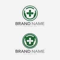 ziekenhuis en Gezondheid zorg logo ontwerp vector kruis logo ontwerp grafisch