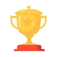 trofee icoon, medaille icoon, winnaar, illustratie logo gemakkelijk ontwerp vector