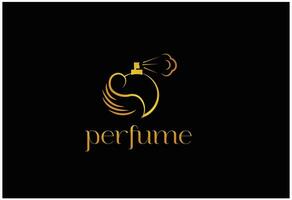 luxe parfum logo vrij vector