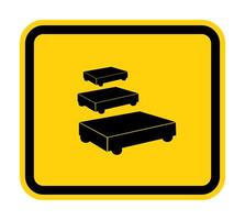 ppe pictogram. verf trolley parkeren symbool teken isoleren op witte achtergrond, vector illustratie eps.10