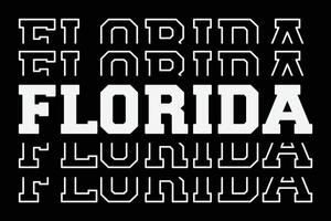 patriottisch Verenigde Staten van Amerika staat Florida t-shirt ontwerp vector