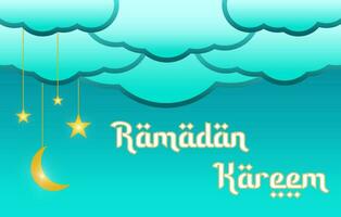 Ramadan groet kaart, Ramadan editie achtergrond. gelukkig maand van Ramadan. vector