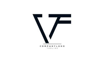 alfabet brieven initialen monogram logo vf, vf aanvankelijk, vf brief vector