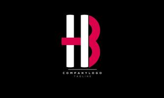 alfabet brieven initialen monogram logo hb, hb aanvankelijk, hb brief vector