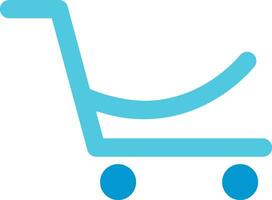 vers mart boodschappen doen trolley vector illustratie