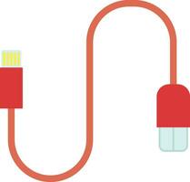 USB draad voor opladen illustratie vector