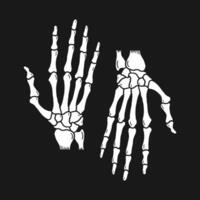 hand- skelet bot vector illustratie