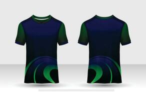 voor achter t-shirt ontwerp. sportontwerp voor voetbal, racen, fietsen, gaming jersey vector. vector