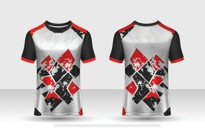 sport jersey en t-shirt sjabloon sport jersey ontwerp vector. sportontwerp voor voetbal, racen, gaming-jersey. vector. vector