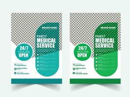 Gezondheid zorg Hoes sjabloon ontwerp voor een verslag doen van en medisch brochure ontwerp, folder, folders decoratie voor het drukken en presentatie vector illustratie