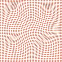 modern abstract gemakkelijk genaaid appel kleur klein polka punt cirkel golvend vervormen patroon kunst vector