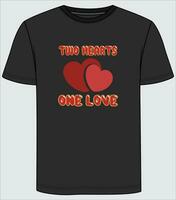 Valentijnsdag t-shirt ontwerp vector