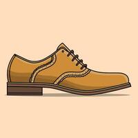 gewoontjes werk schoenen modern in bruin vector