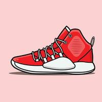 basketbal sportschoenen rood vector