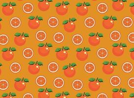 oranje fruit patroon, ideaal voor gevormde achtergronden, divers vector ontwerp