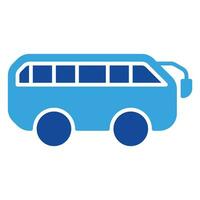 bus icoon of logo illustratie glyph stijl vector